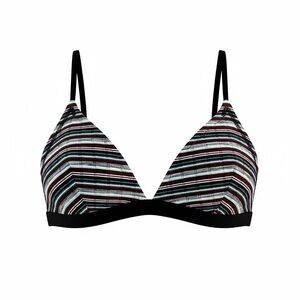 POL NIB  Black, Grey,Maroon  Chevron Bra Intimates. Size Small